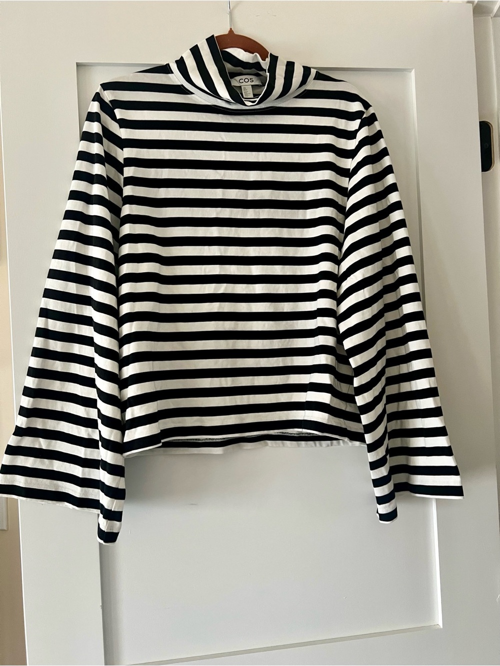 COS Black and White Striped Top